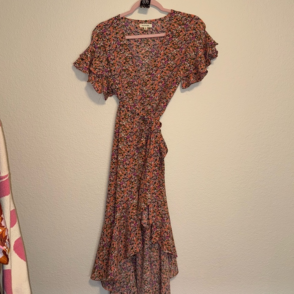 Floral Dress high low
